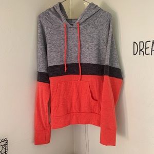 Loveappella Brena Colorblocked Knit Hoodie